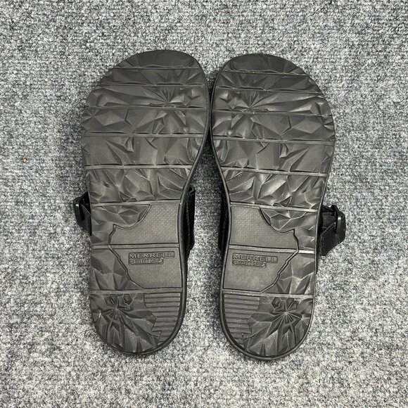 Merrell Around Town Sandals Women's Size 8 Black Leather Buckle Strap Slides - Picture 10 of 12